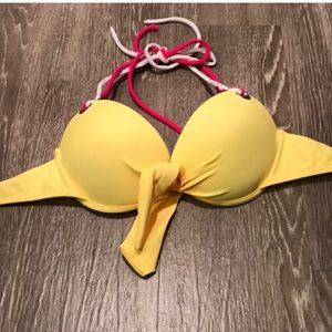 Yellow Bikini Top—California Waves